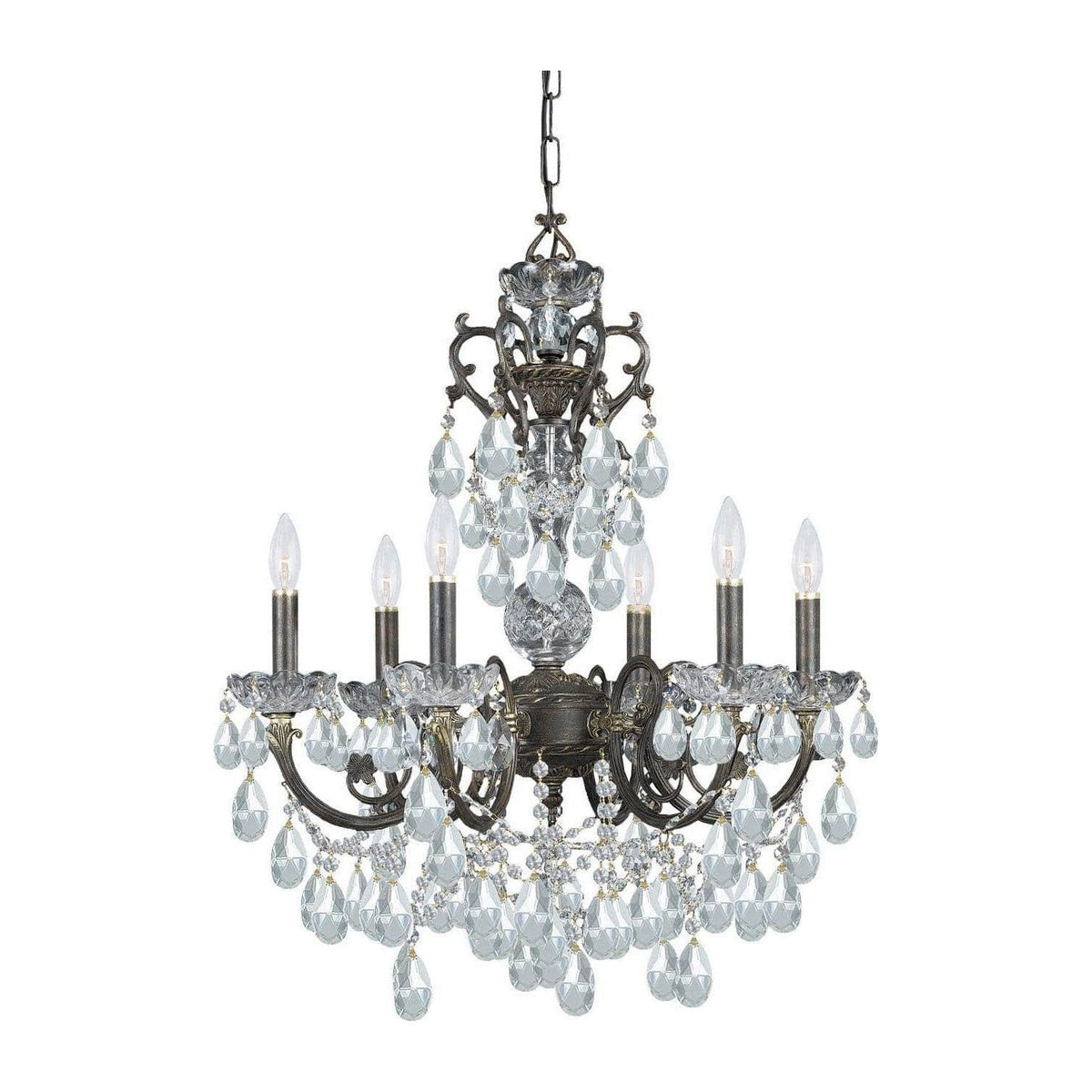 Crystorama - Legacy Chandelier - 5196-EB-CL-I | Montreal Lighting & Hardware