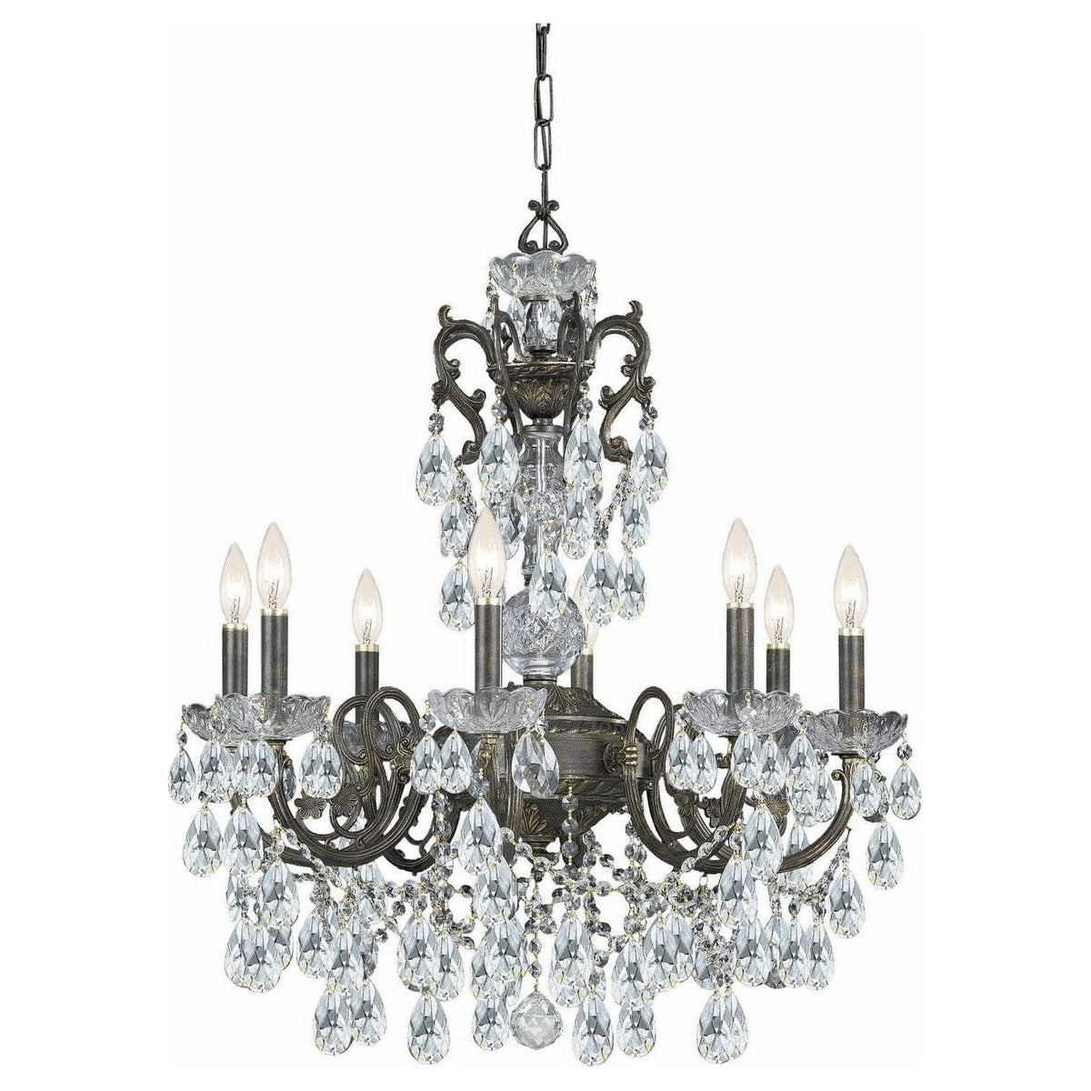 Crystorama - Legacy Chandelier - 5198-EB-CL-I | Montreal Lighting & Hardware