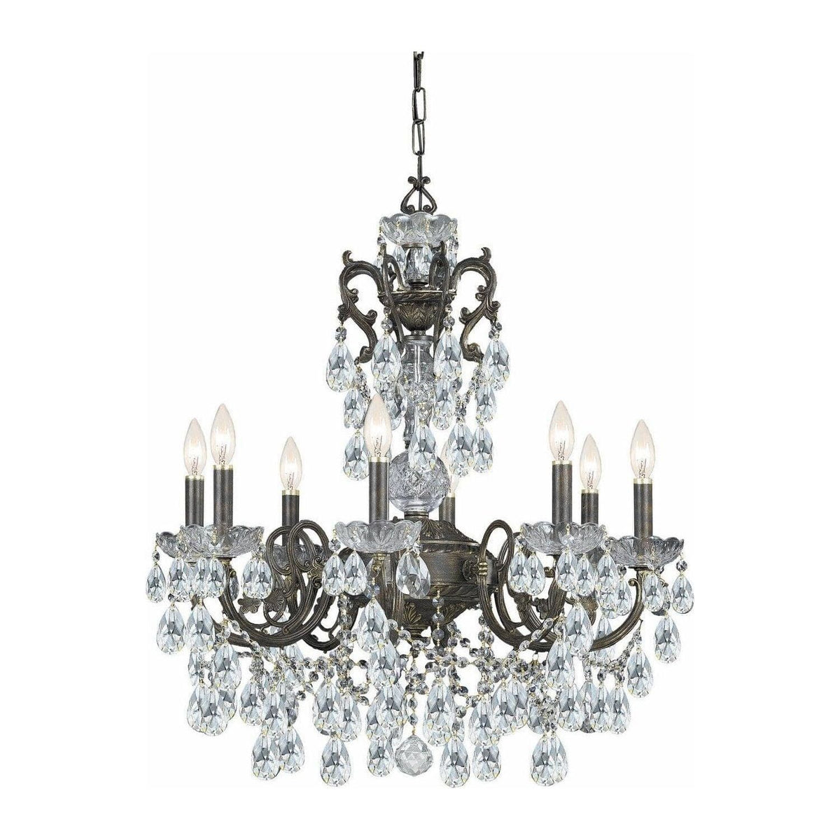 Crystorama - Legacy Chandelier - 5198-EB-CL-S | Montreal Lighting & Hardware