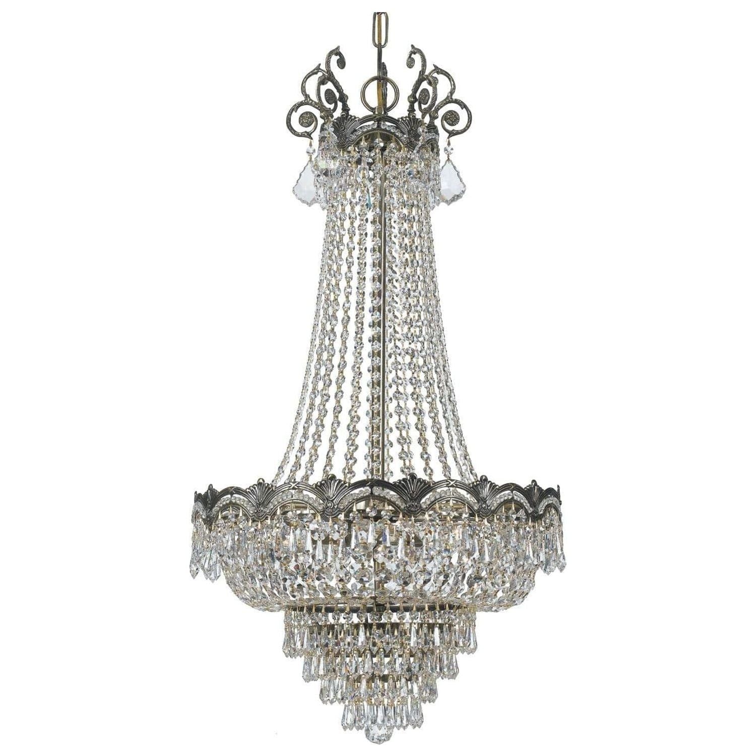 Crystorama - Majestic 8 Light Chandelier - 1487-HB-CL-MWP | Montreal Lighting & Hardware