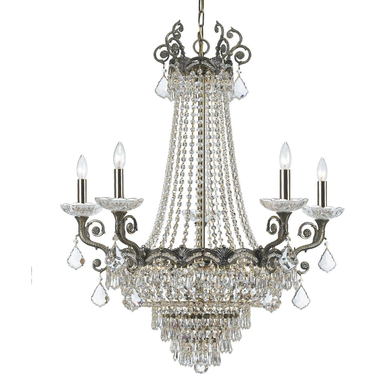 Crystorama - Majestic Chandelier - 1486-HB-CL-MWP | Montreal Lighting & Hardware