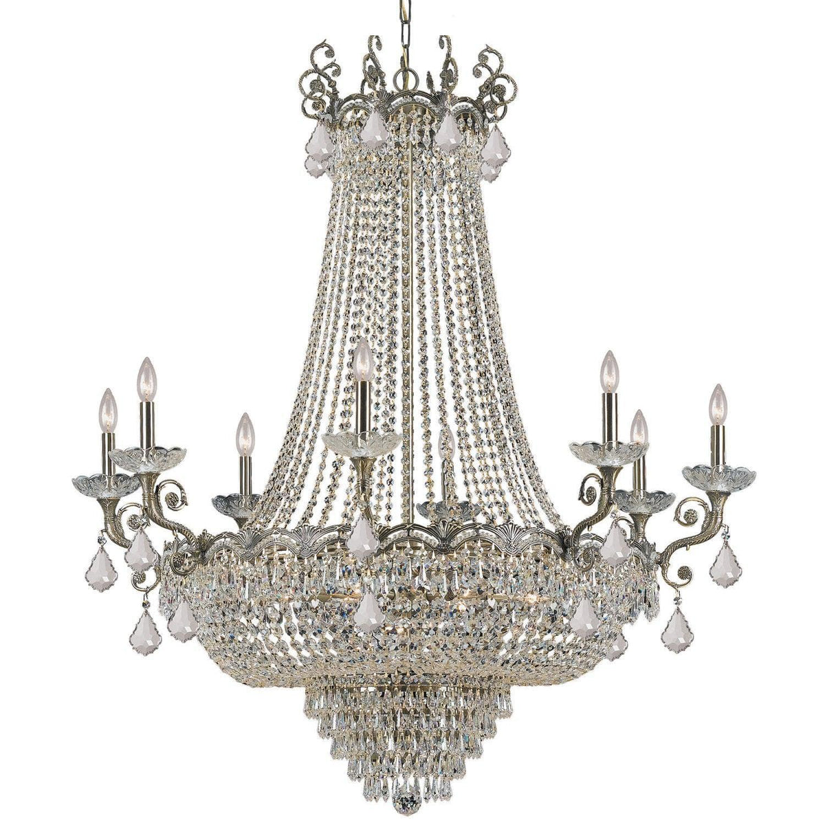 Crystorama - Majestic Chandelier - 1488-HB-CL-MWP | Montreal Lighting & Hardware