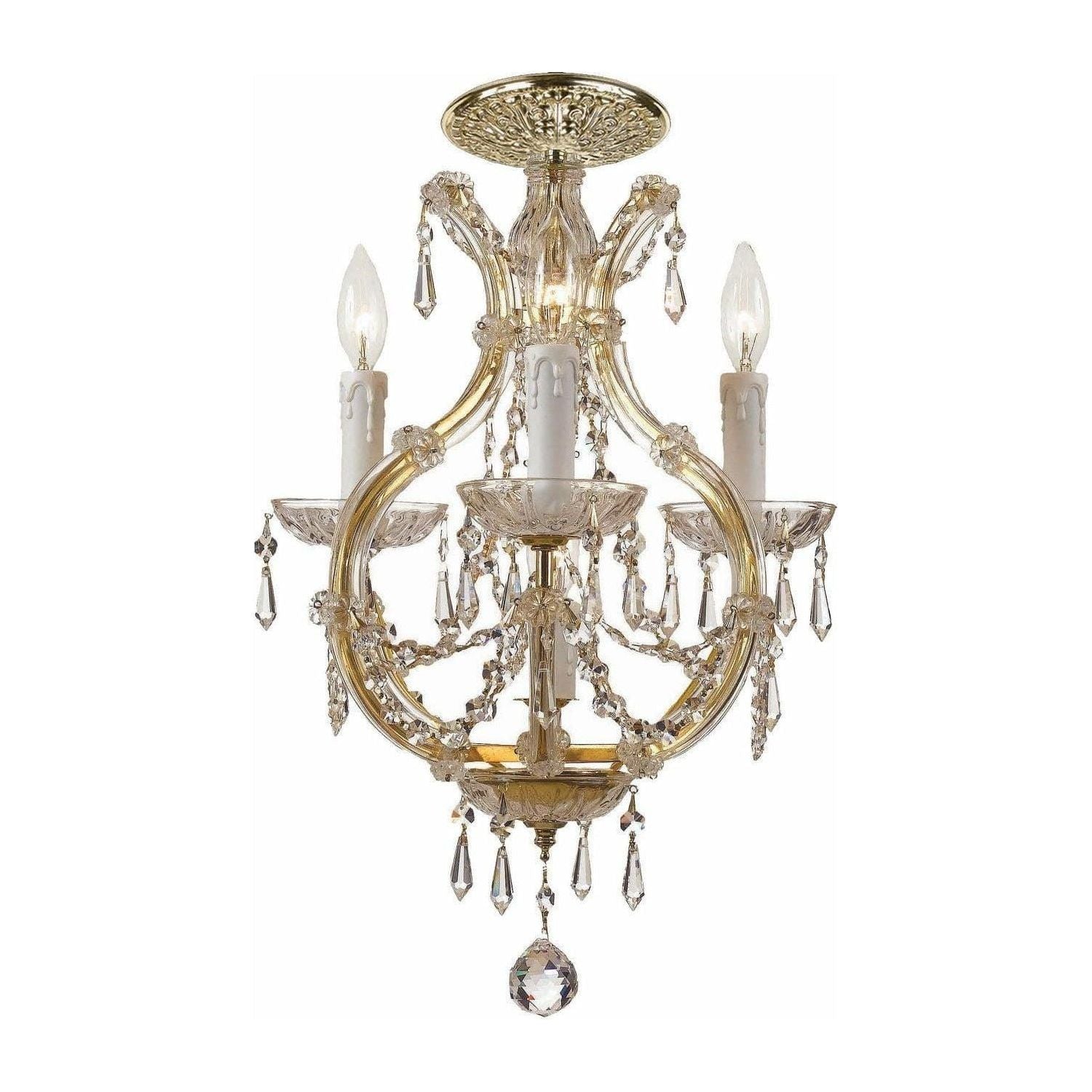 Crystorama - Maria Theresa Semi-Flush Mount - 4473-GD-CL-MWP_CEILING | Montreal Lighting & Hardware