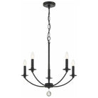 Crystorama - Mila Chandelier - MIL-8005-BK | Montreal Lighting & Hardware