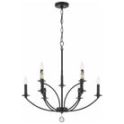 Crystorama - Mila Chandelier - MIL-8009-BK | Montreal Lighting & Hardware