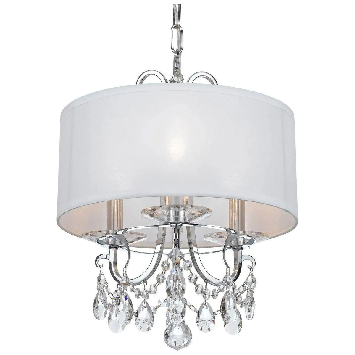Crystorama - Othello Drum Shade Mini Chandelier - 6623-CH-CL-S | Montreal Lighting & Hardware