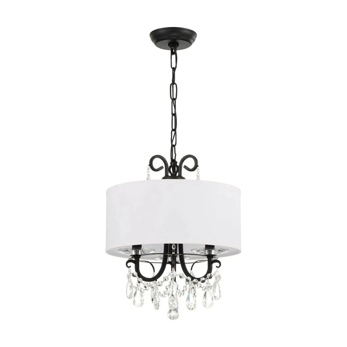 Crystorama - Othello Drum Shade Mini Chandelier - 6623-MK-CL-MWP | Montreal Lighting & Hardware