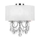 Crystorama - Othello Drum Shade Semi-Flush Mount - 6623-CH-CL-MWP_CEILING | Montreal Lighting & Hardware