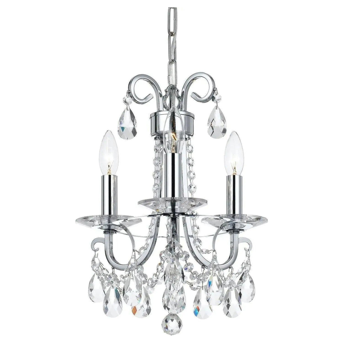 Crystorama - Othello Mini Chandelier - 6823-CH-CL-SAQ | Montreal Lighting & Hardware