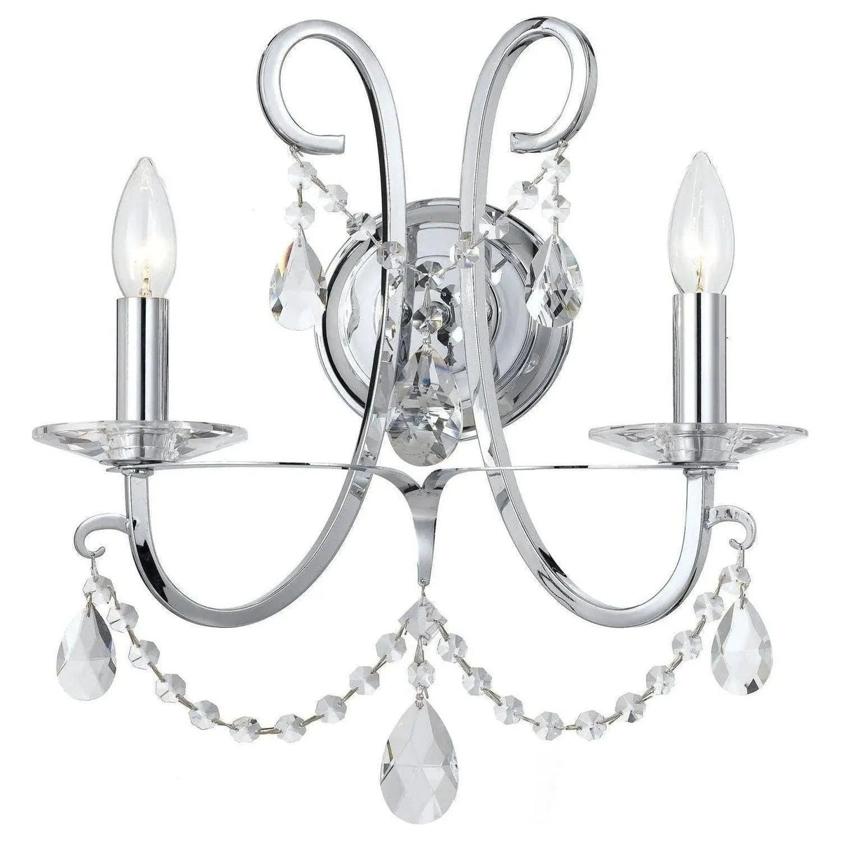 Crystorama - Othello Wall Sconce - 6822-CH-CL-S | Montreal Lighting & Hardware