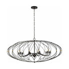 Crystorama - Zucca Oval Chandelier - ZUC-A9039-EB-GA | Montreal Lighting & Hardware