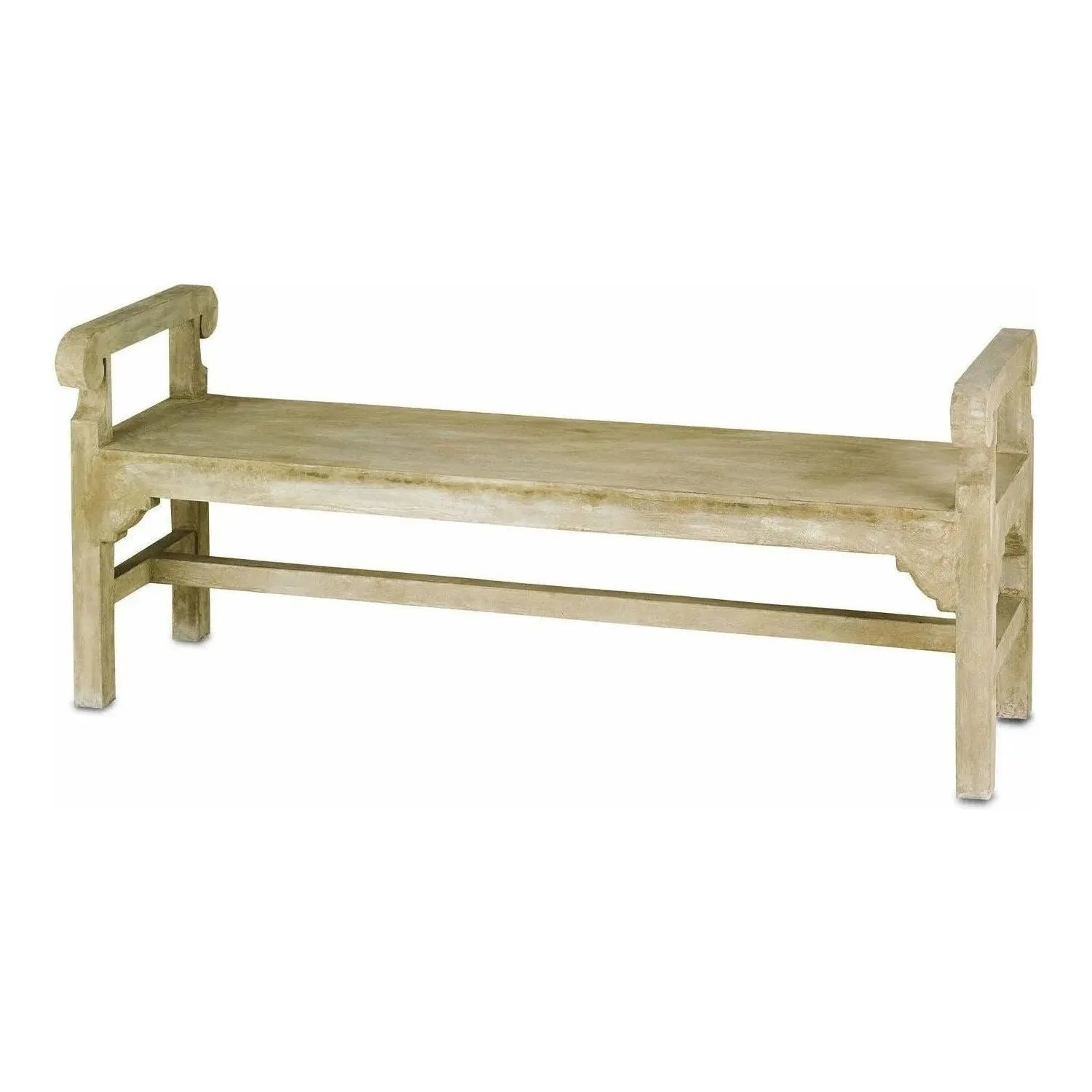 Currey and Company - Chippendale Bench - 2022 | Montreal Lighting & Hardware