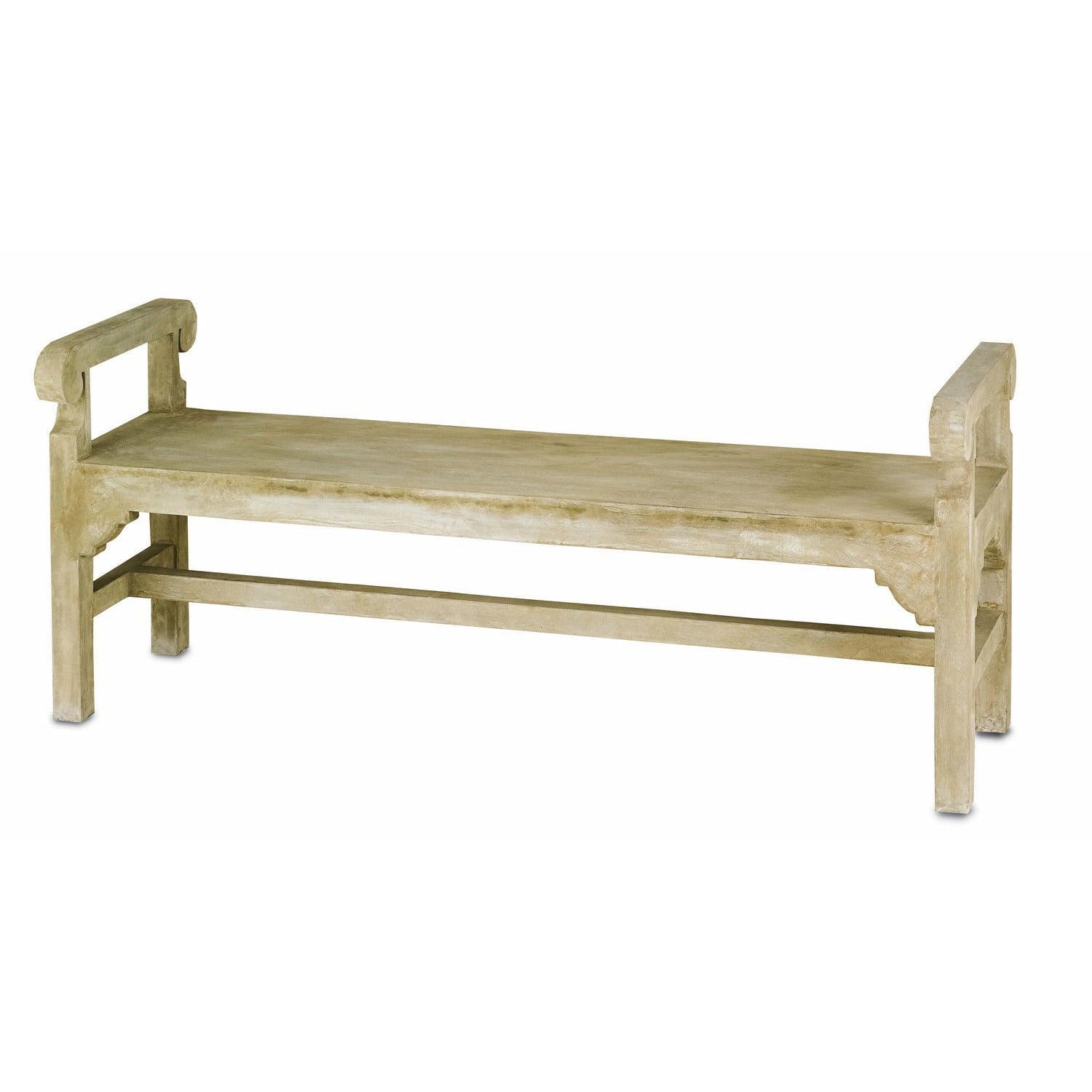 Currey and Company - Chippendale Bench - 2022 | Montreal Lighting & Hardware