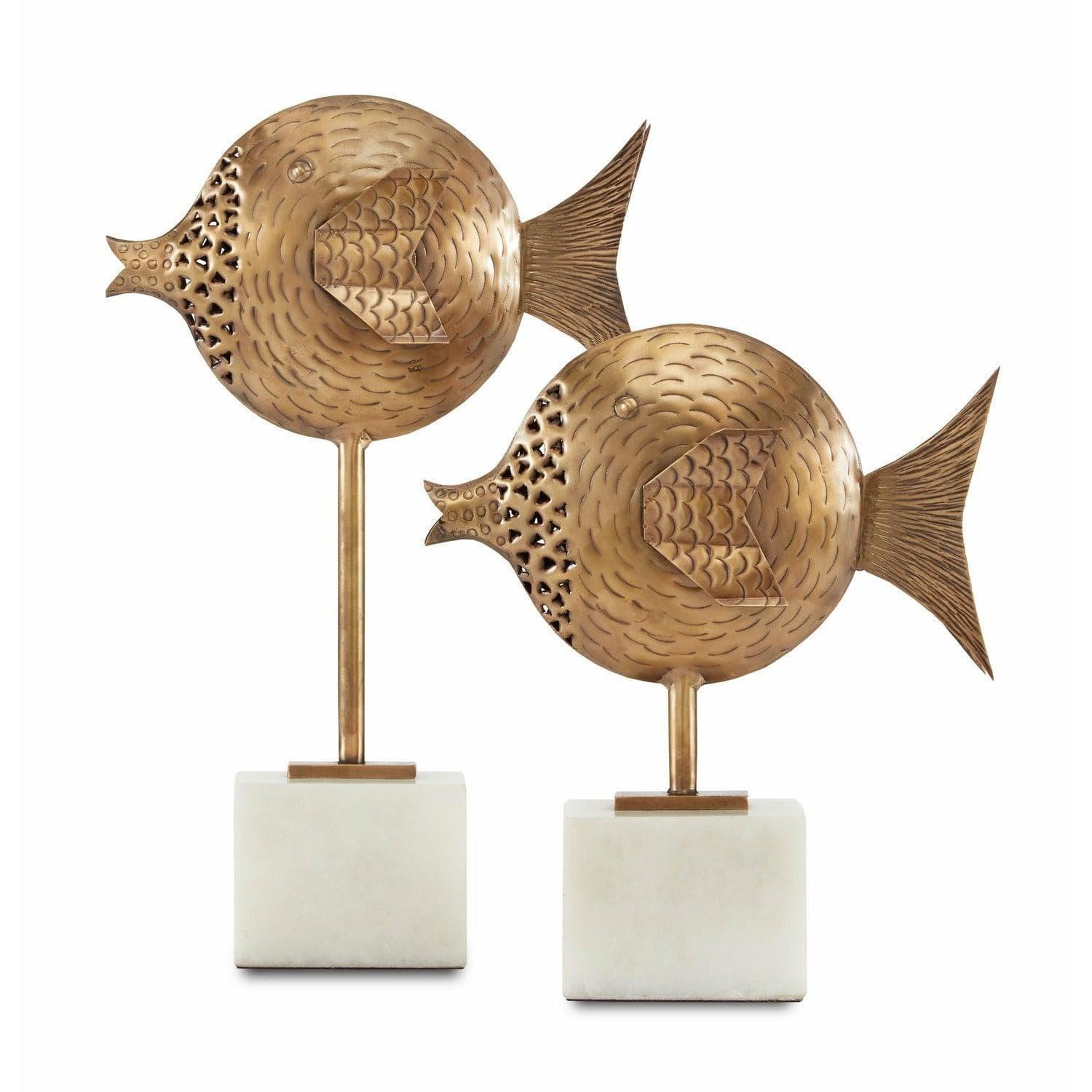 Currey and Company - Cici Fish Set of 2 - 1200-0513 | Montreal Lighting & Hardware