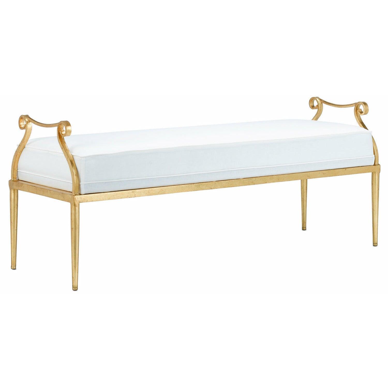 Currey and Company - Genevieve Bench - 7000-1041 | Montreal Lighting & Hardware