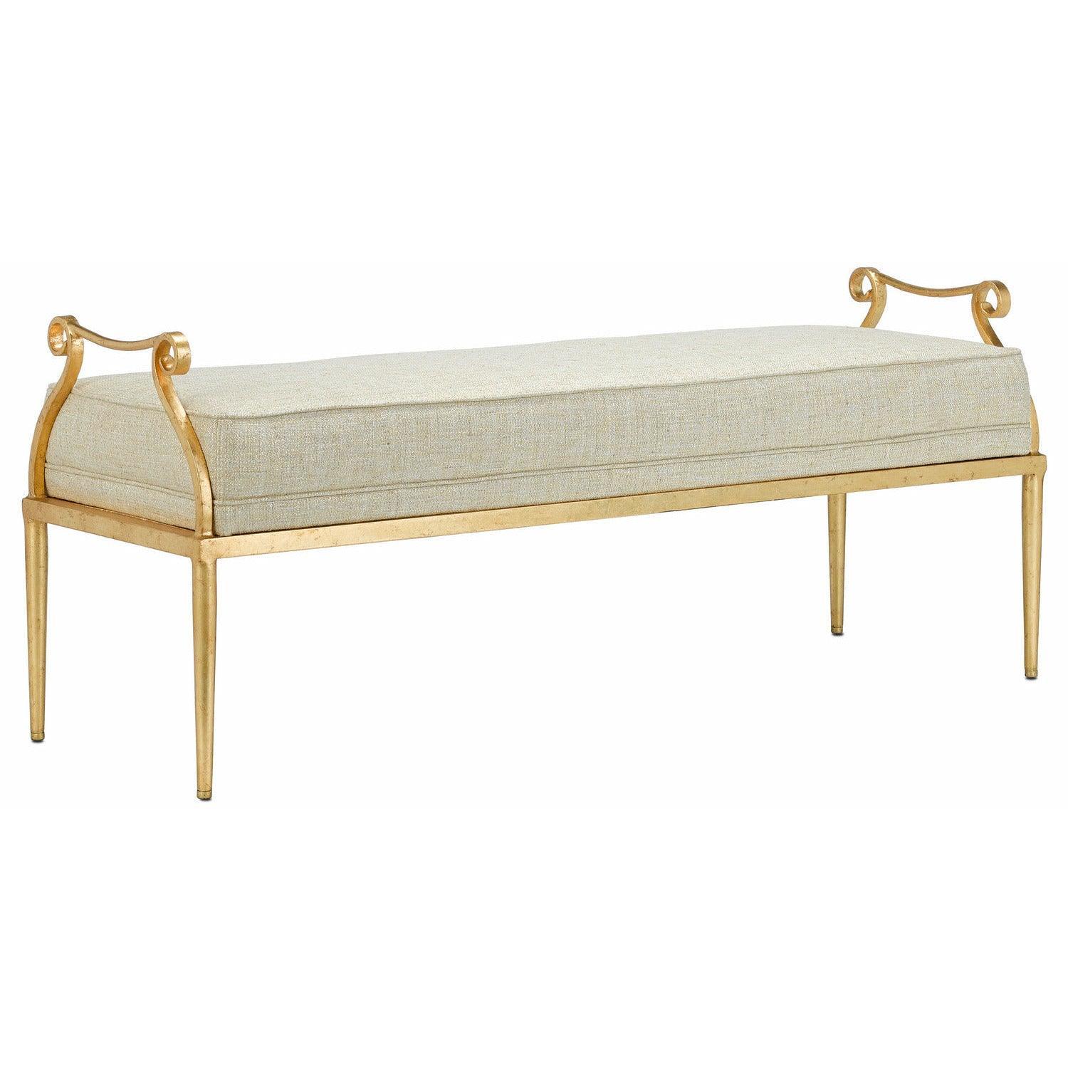 Currey and Company - Genevieve Bench - 7000-1042 | Montreal Lighting & Hardware