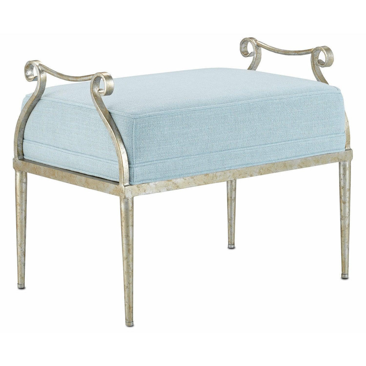 Currey and Company - Genevieve Ottoman - 7000-1222 | Montreal Lighting & Hardware
