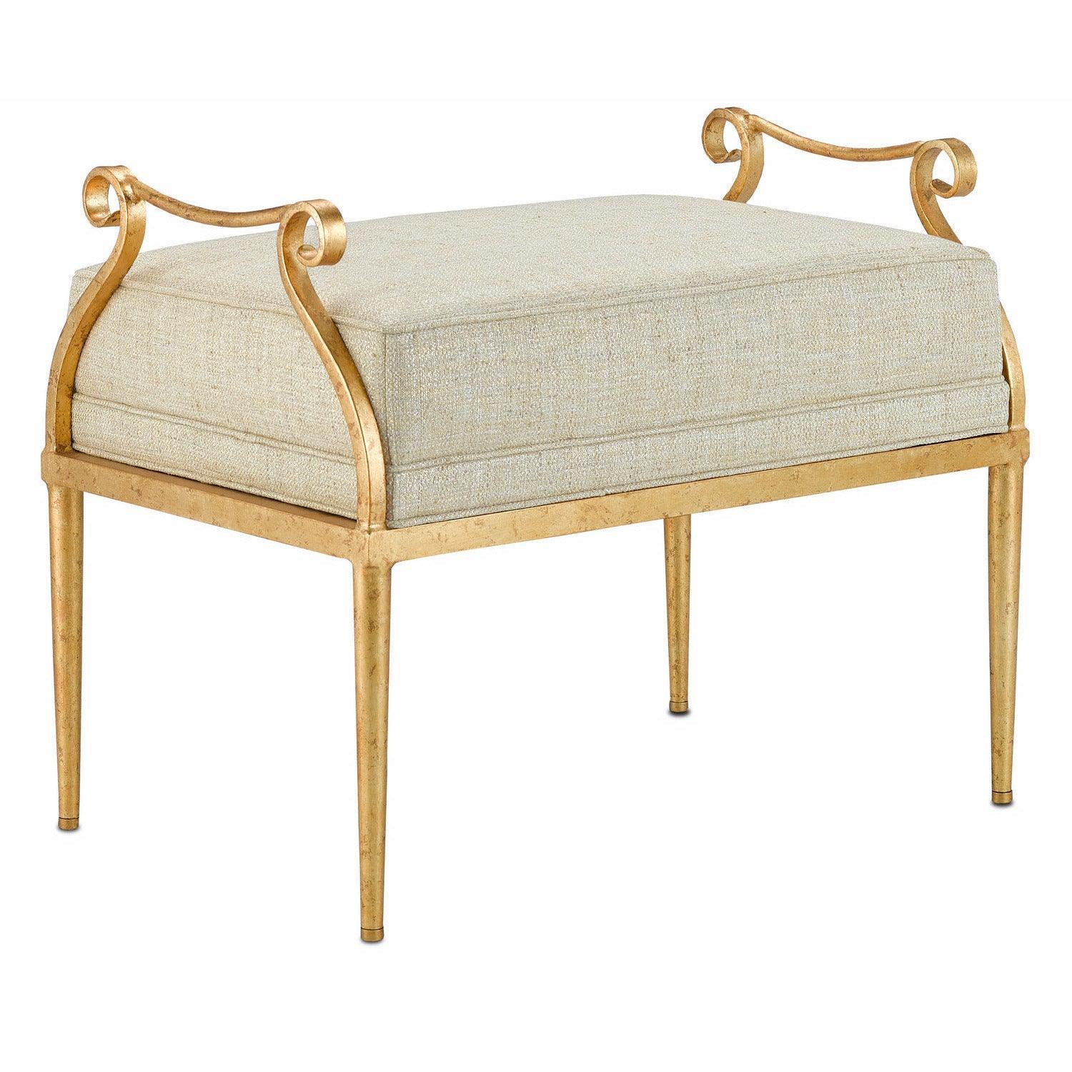 Currey and Company - Genevieve Ottoman - 7000-1232 | Montreal Lighting & Hardware