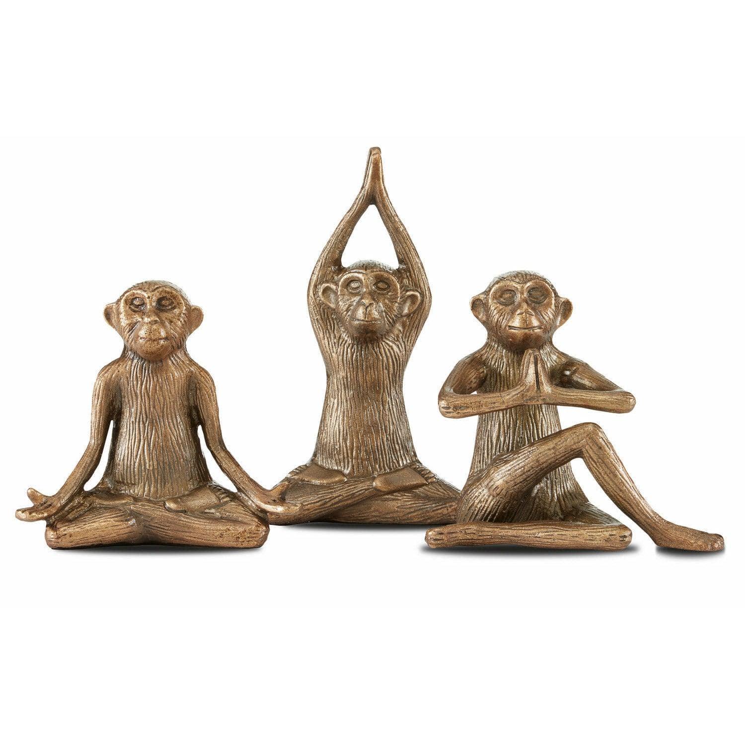 Currey and Company - Monkey Set of 3 - 1200-0518 | Montreal Lighting & Hardware