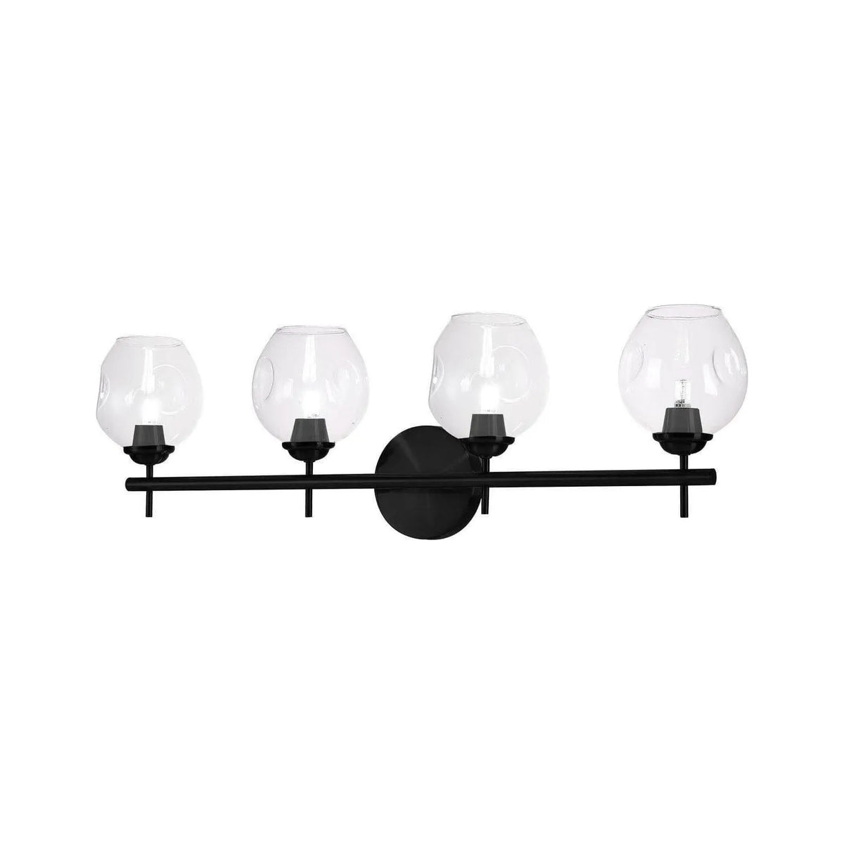 Dainolite - Abii Vanity Fixture - ABI-203W-MB-CLR | Montreal Lighting & Hardware