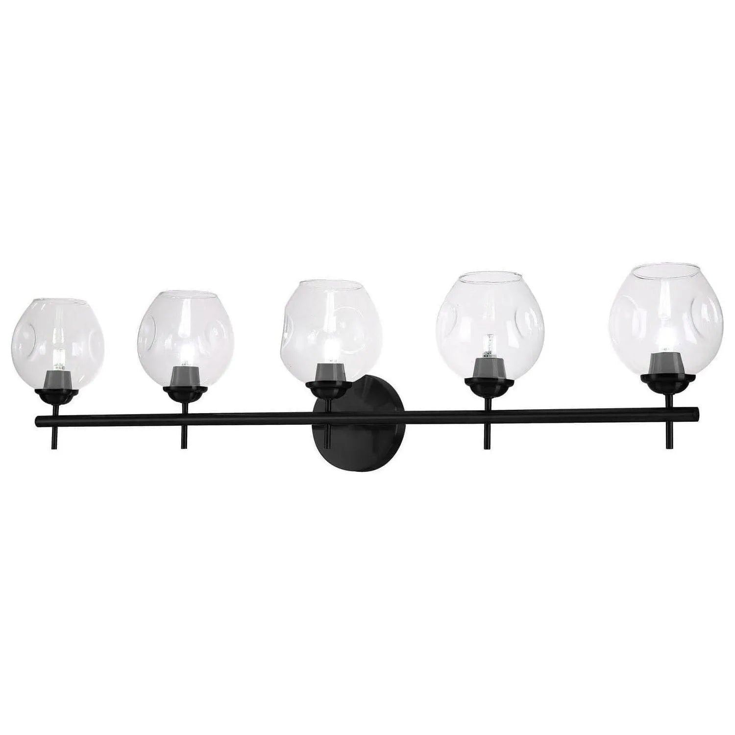 Dainolite - Abii Vanity Fixture - ABI-203W-MB-CLR | Montreal Lighting & Hardware