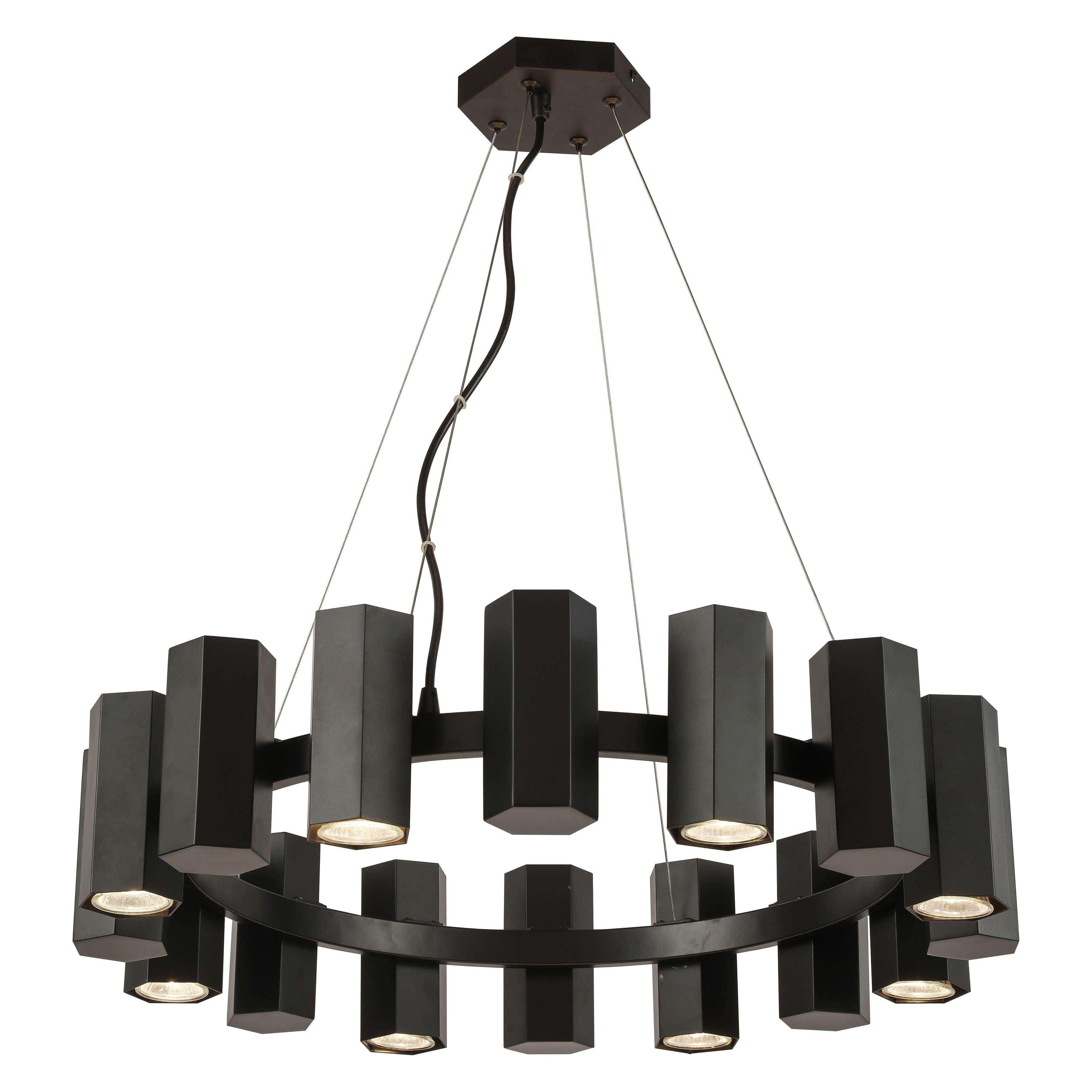 Dainolite - Centella Chandelier - CEN-2416C-MB | Montreal Lighting & Hardware