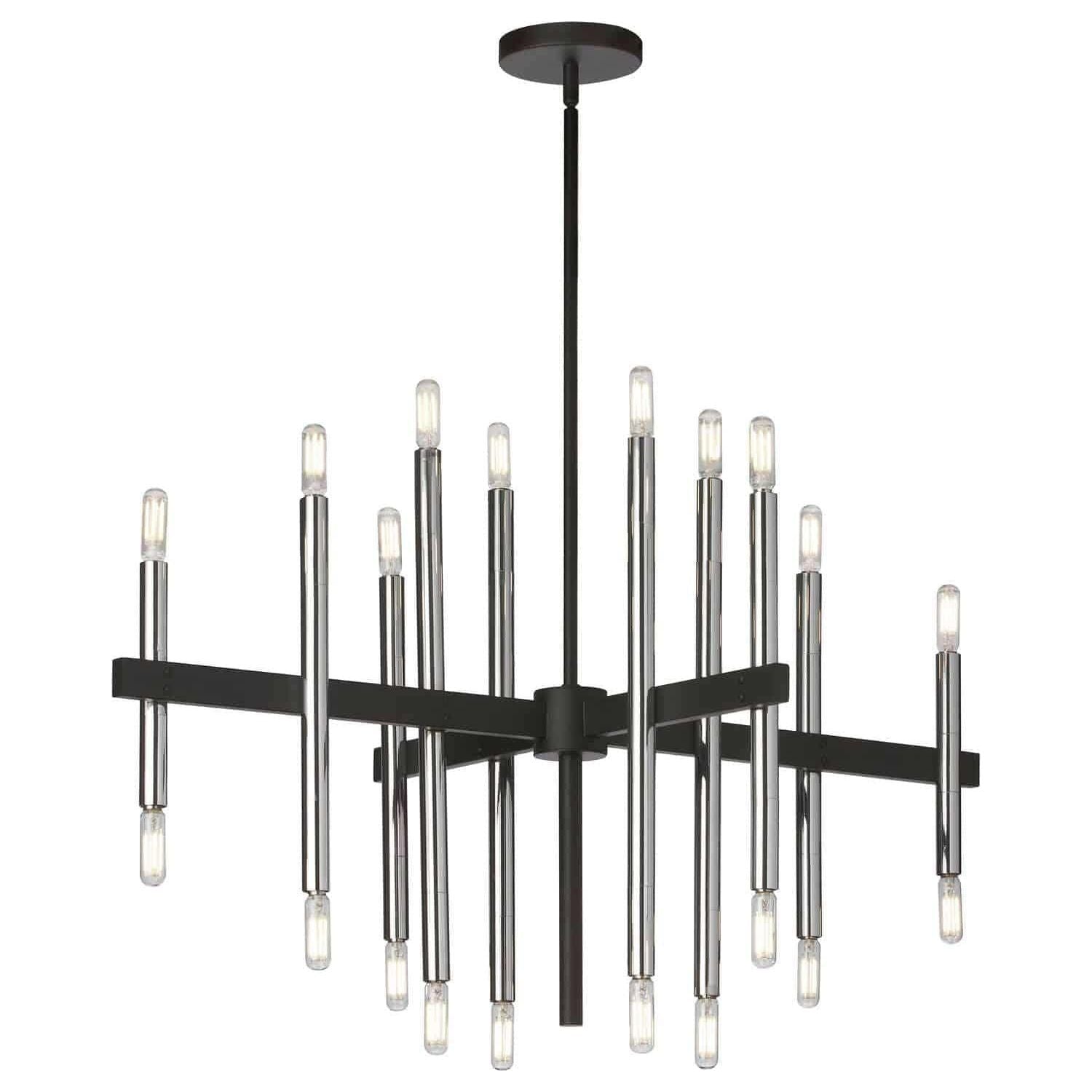 Dainolite - Derry Chandelier - DER-3420C-MB-PC | Montreal Lighting & Hardware