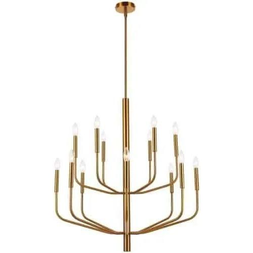 Dainolite - Eleanor Double Chandelier - ELN-3214C-AGB | Montreal Lighting & Hardware