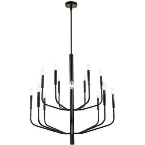 Dainolite - Eleanor Double Chandelier - ELN-3214C-MB | Montreal Lighting & Hardware