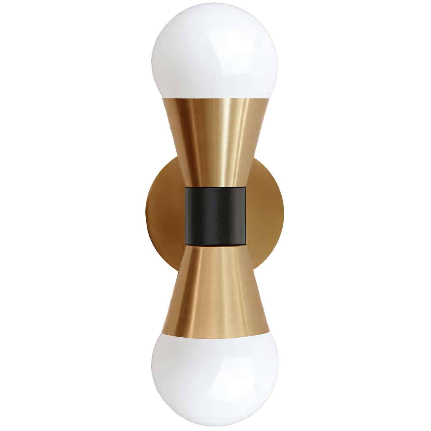 Dainolite - Fortuna Wall Sconce - FOR-72W-AGB-MB | Montreal Lighting & Hardware