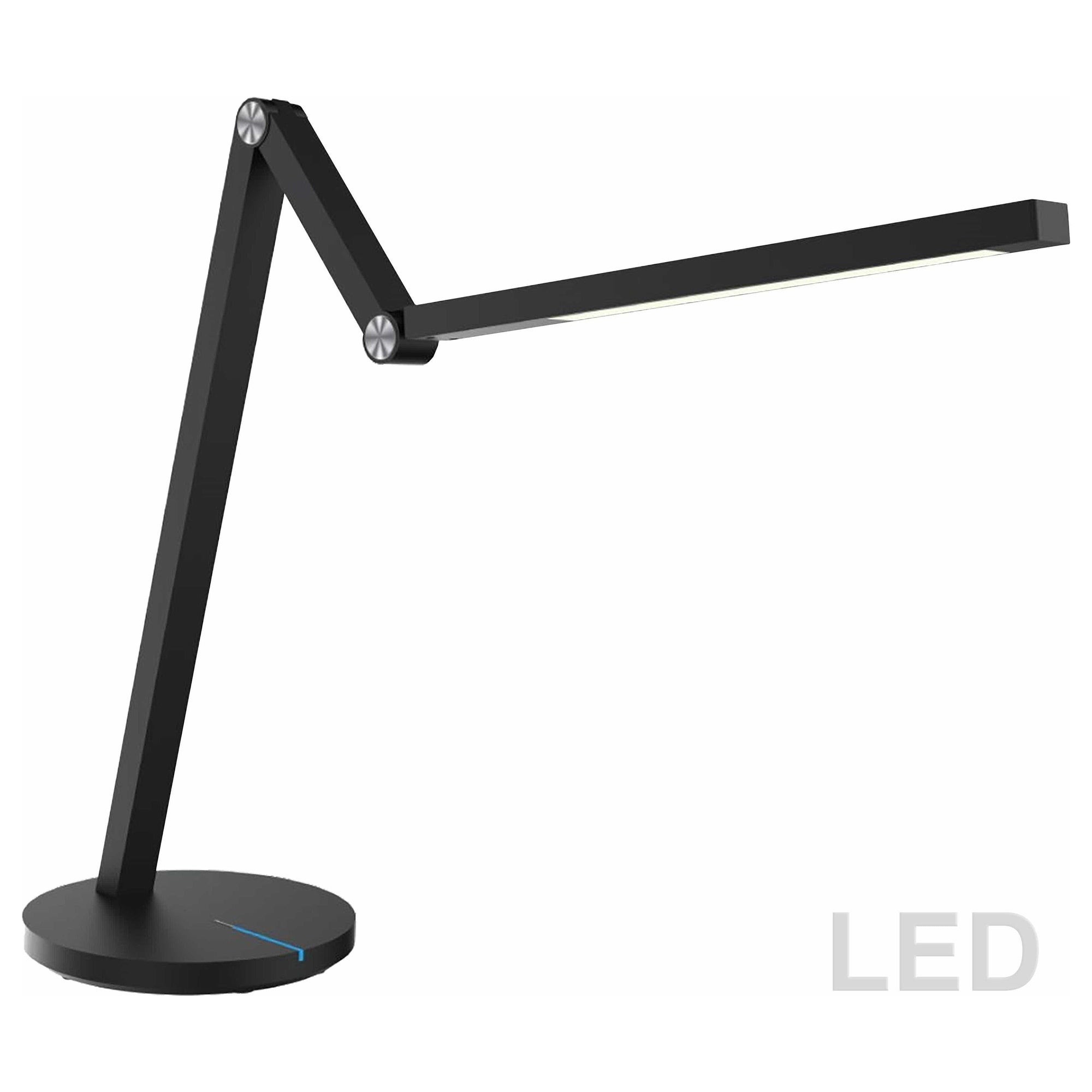 Dainolite - Mantis LED Desk Lamp - MAN-168LEDT-BK | Montreal Lighting & Hardware