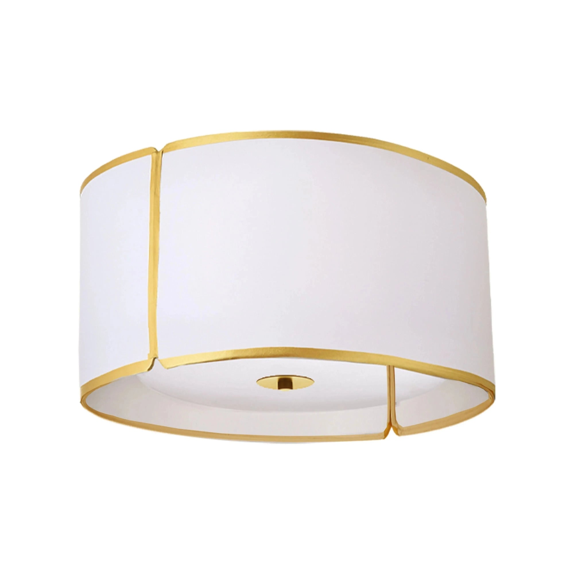 Dainolite - Notched Drum Flush Mount - NDR-153FH-BK-WH | Montreal Lighting & Hardware