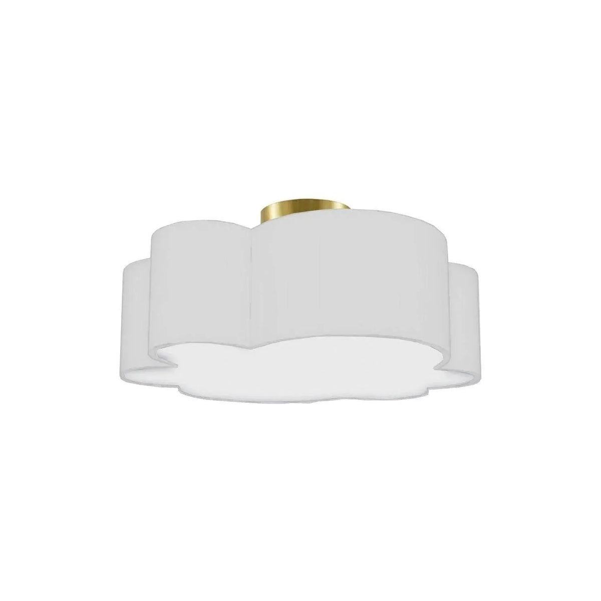 Dainolite - Phlox Flush Mount - PLX-152FH-AGB-WH | Montreal Lighting & Hardware
