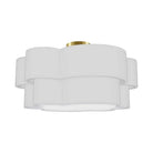 Dainolite - Phlox Flush Mount - PLX-203FH-AGB-WH | Montreal Lighting & Hardware