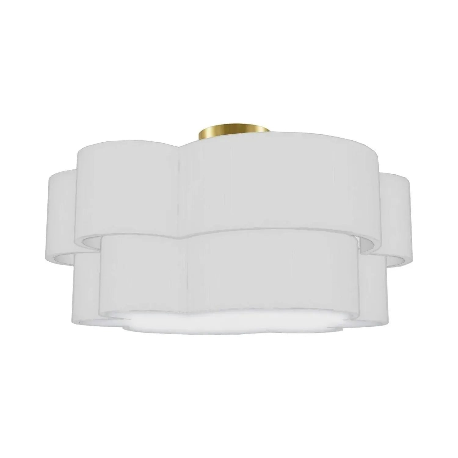 Dainolite - Phlox Flush Mount - PLX-203FH-AGB-WH | Montreal Lighting & Hardware