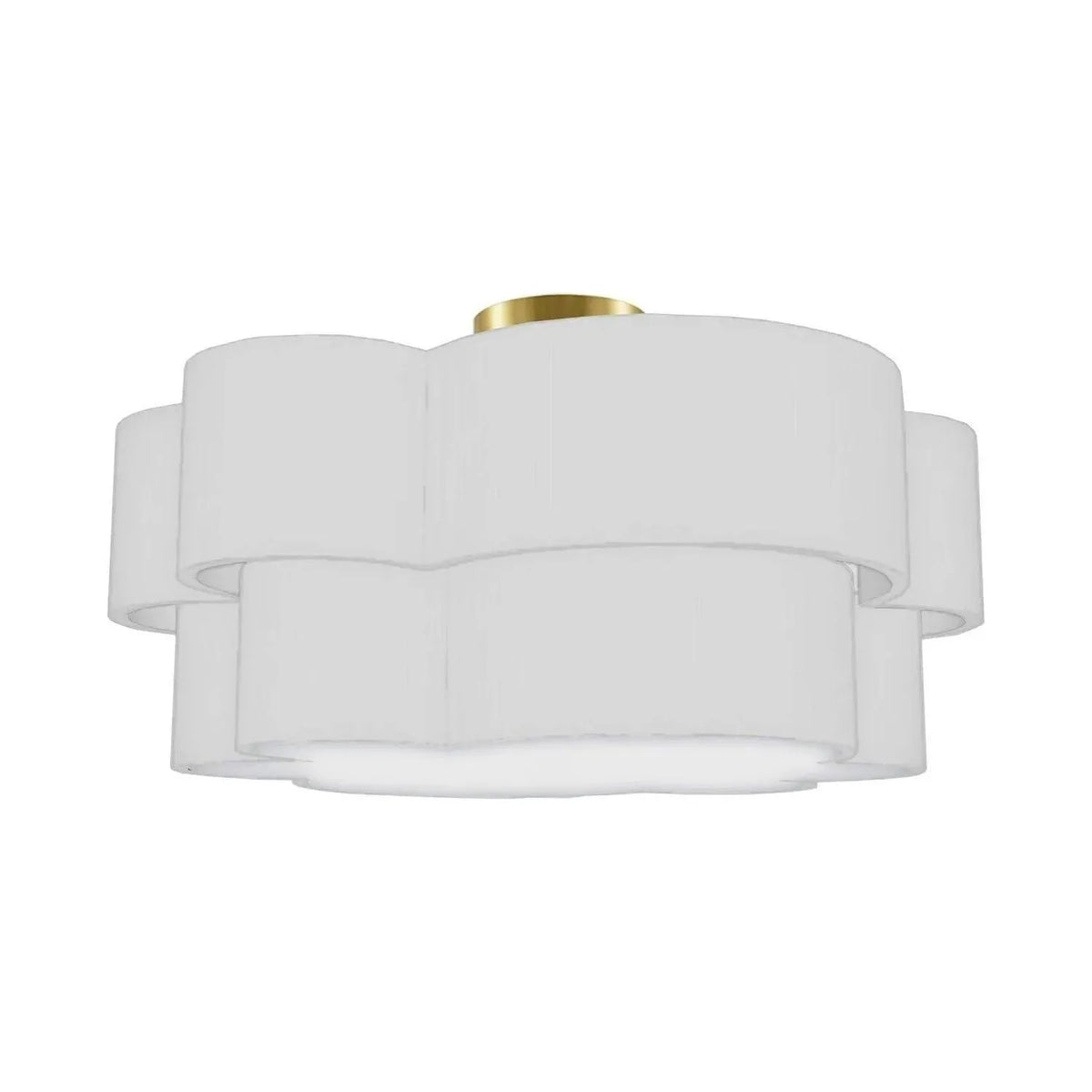 Dainolite - Phlox Flush Mount - PLX-203FH-AGB-WH | Montreal Lighting & Hardware