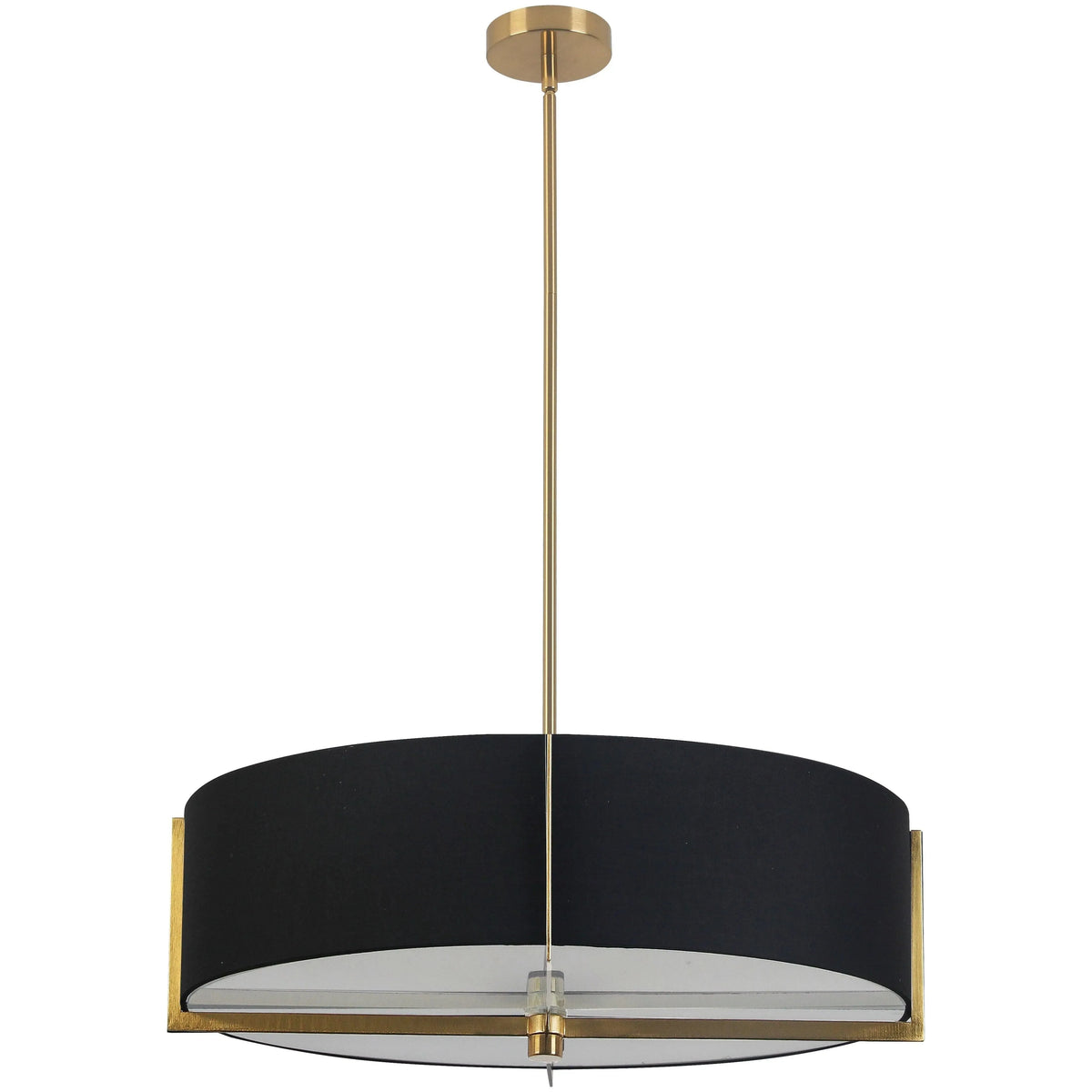 Dainolite - Preston-Pendant - PST-264LP-AGB-BK | Montreal Lighting & Hardware
