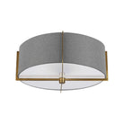 Dainolite - Preston Semi-Flush Mount - PST-153SF-AGB-GRY | Montreal Lighting & Hardware