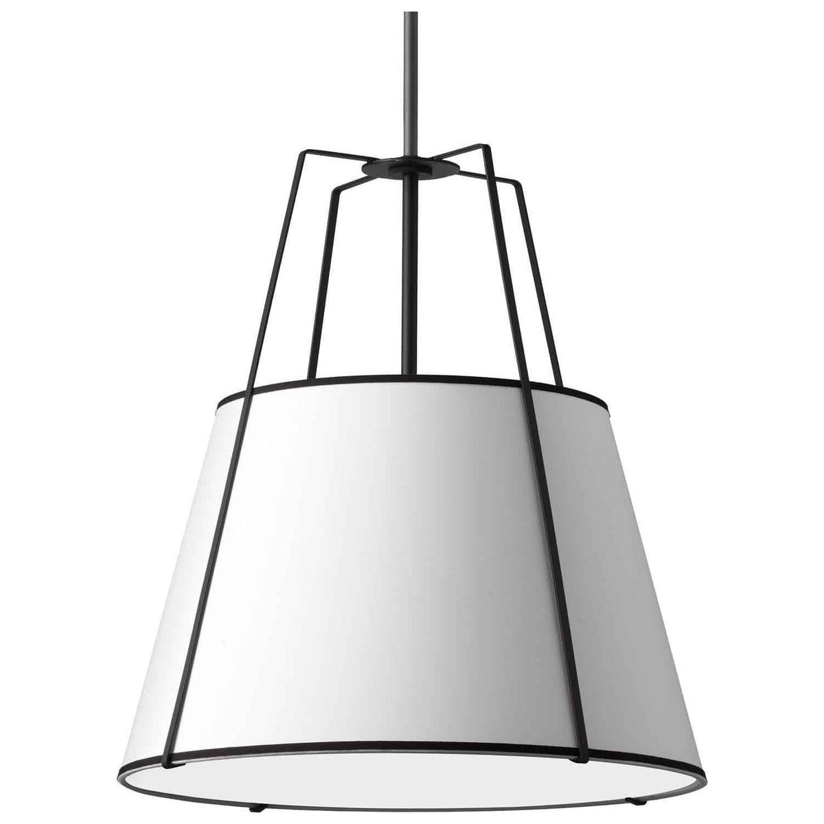 Dainolite - Trapezoid-Pendant - TRA-304P-BK-WH | Montreal Lighting & Hardware