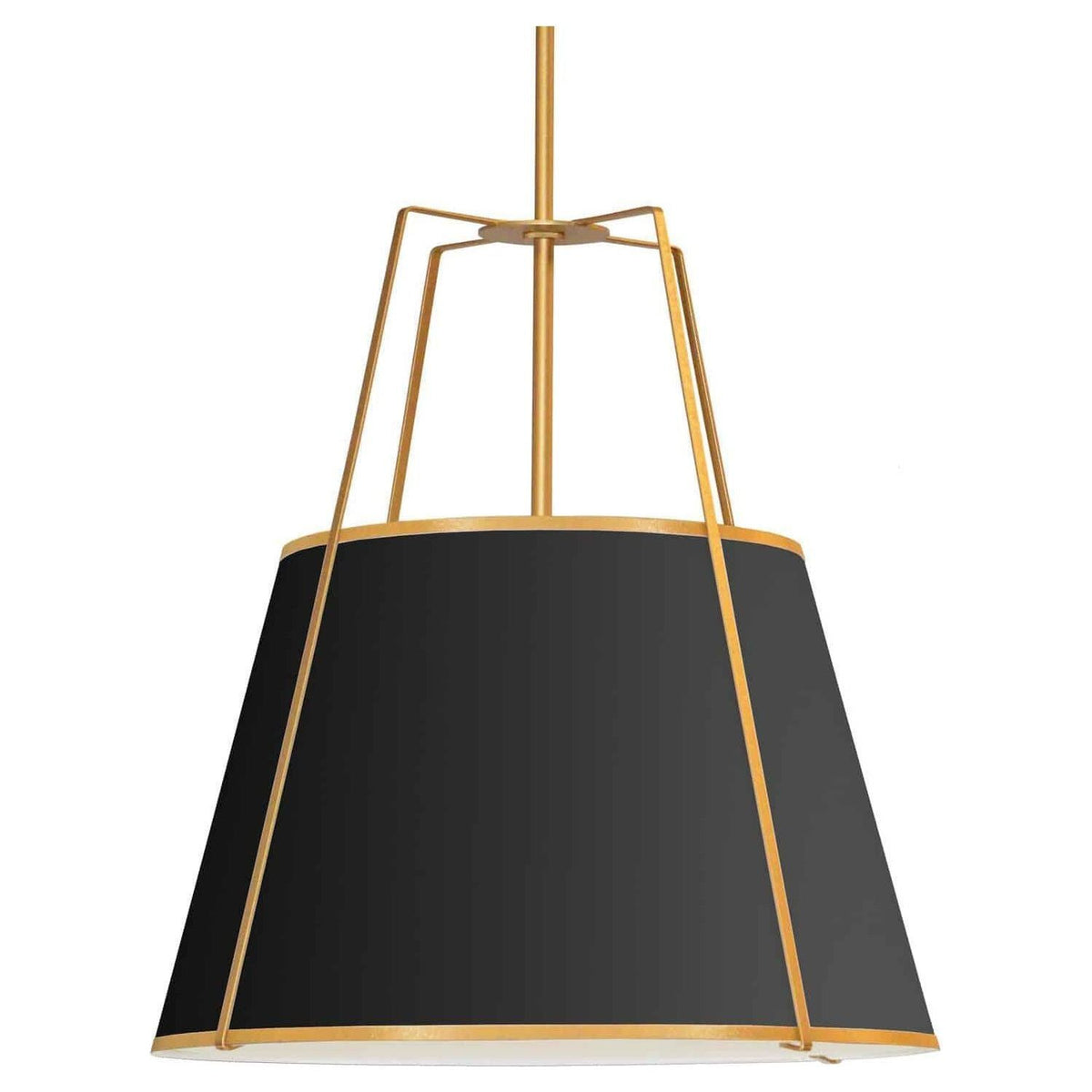 Dainolite - Trapezoid-Pendant - TRA-304P-GLD-BK | Montreal Lighting & Hardware