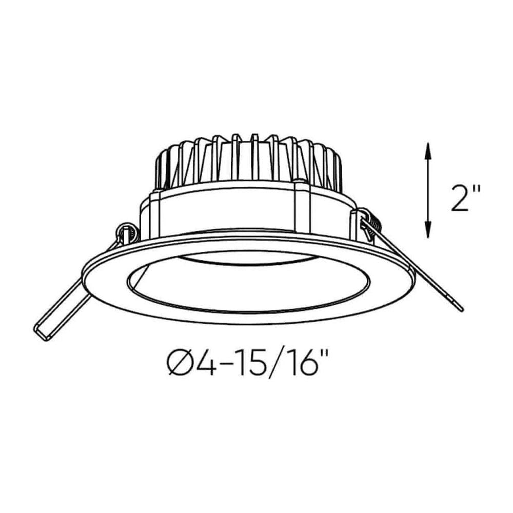Dals Lighting - 4" DCPro Deep Regressed Panel - DCP-DDP4WH | Montreal Lighting & Hardware