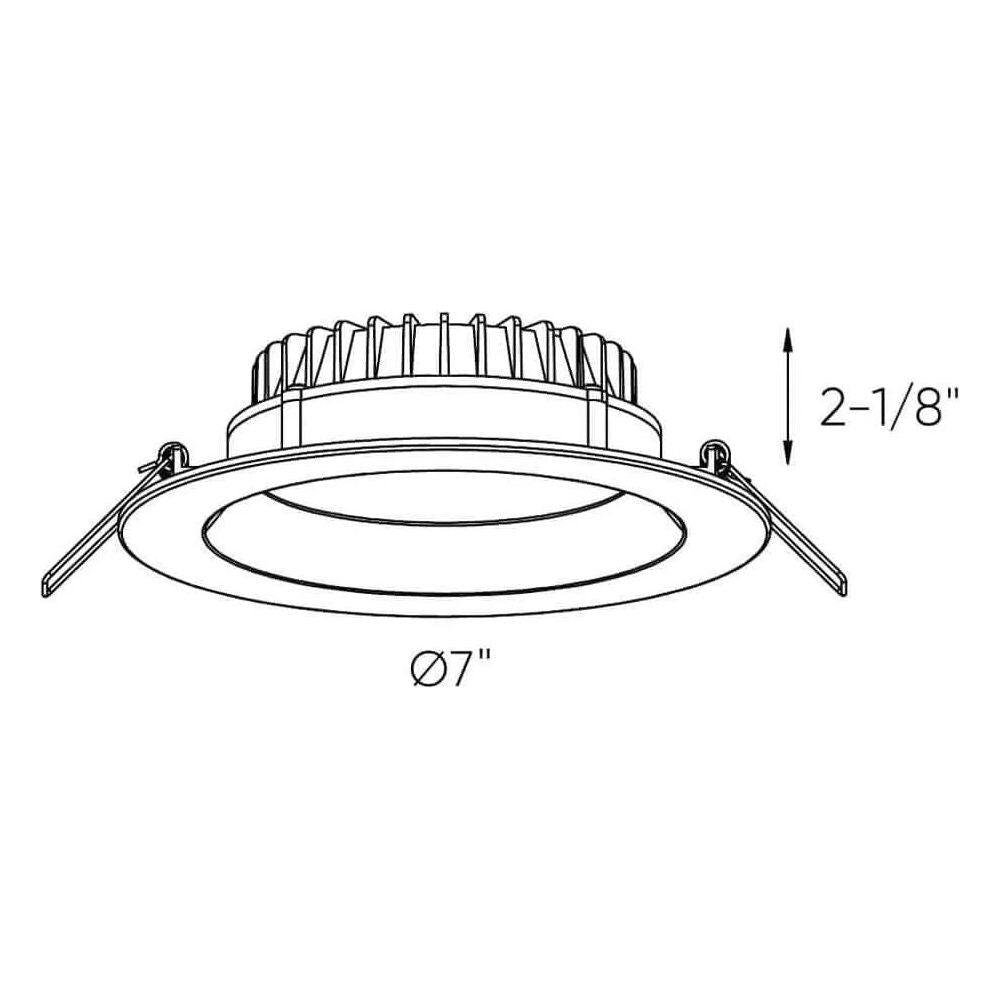 Dals Lighting - 6" DCPro Deep Regressed Panel - DCP-DDP6WH | Montreal Lighting & Hardware