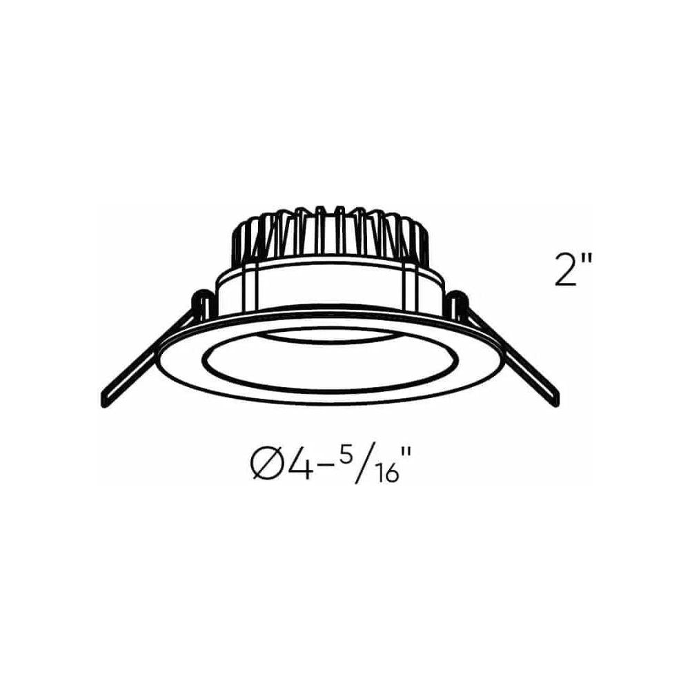 Dals Lighting - DDP 4" Deep Regressed Panel 5CCT - DDP4-CC-WH | Montreal Lighting & Hardware