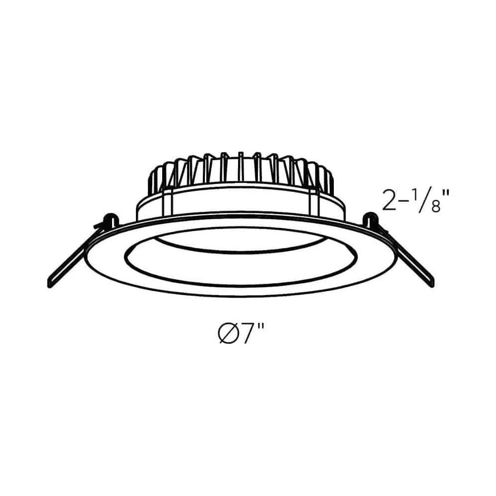 Dals Lighting - DDP 6" Deep Regressed Panel 5CCT - DDP6-CC-WH | Montreal Lighting & Hardware