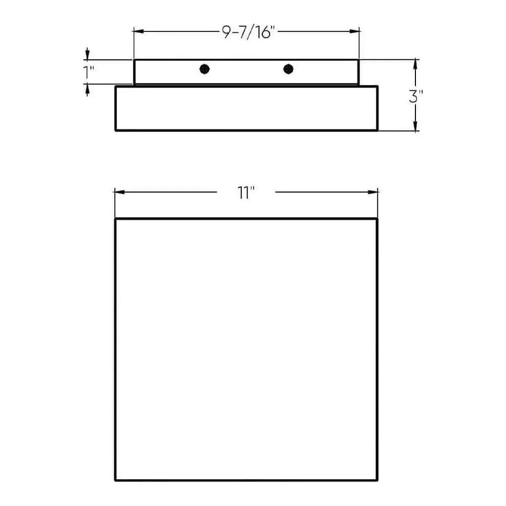 DALS Lighting - FUZ LED Flush Mount - FUZ11-CC-BK | Montreal Lighting & Hardware