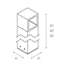 DALS Lighting - LEDPATH004D LED Bollard - LEDPATH004D-BK | Montreal Lighting & Hardware