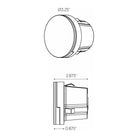 DALS Lighting - LEDSTEP004D Round LED Step Light - LEDSTEP004D-BK | Montreal Lighting & Hardware
