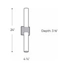 DALS Lighting - LEDVAN002 Vanity Light - LEDVAN002-CC-12CH | Montreal Lighting & Hardware
