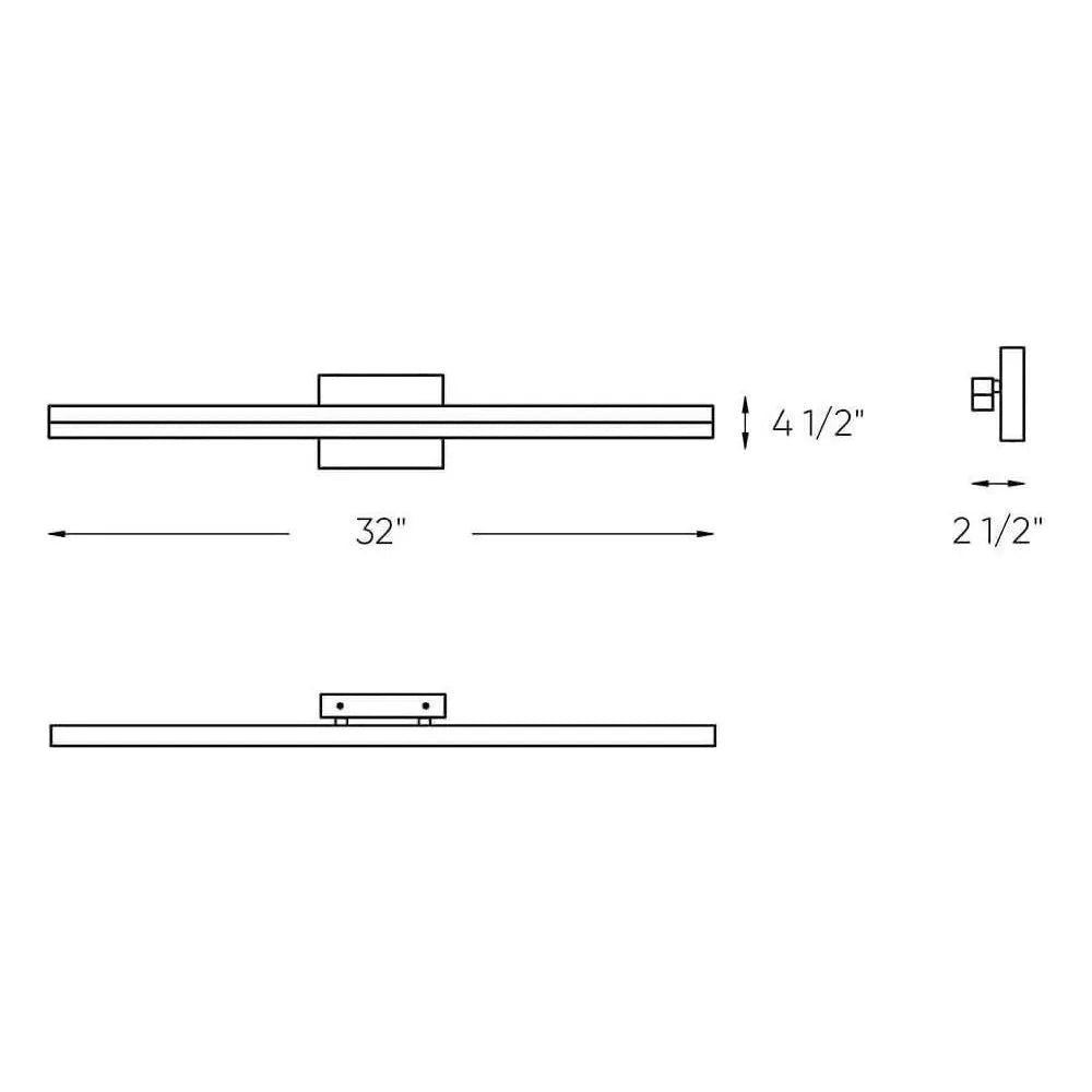 DALS Lighting - LEDVAN003 Vanity Light - LEDVAN003-CC-24BB | Montreal Lighting & Hardware