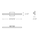 DALS Lighting - LEDVAN003 Vanity Light - LEDVAN003-CC-24BB | Montreal Lighting & Hardware